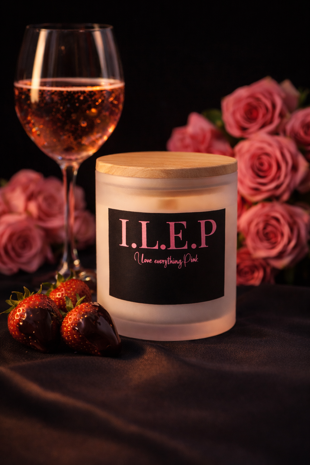 Chocolate  Strawberry 8oz Candle