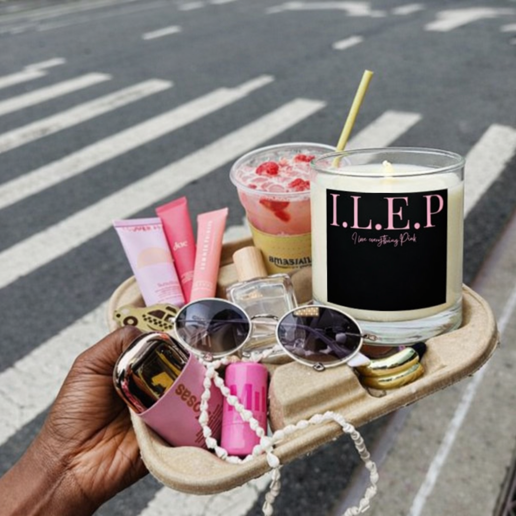 Pink latte 8oz Candle